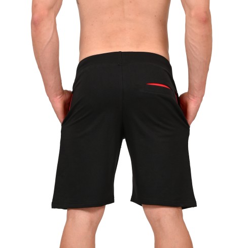 Pantaloncini tuta Uficiali AC Milan cotone nero PTCM F10 3010