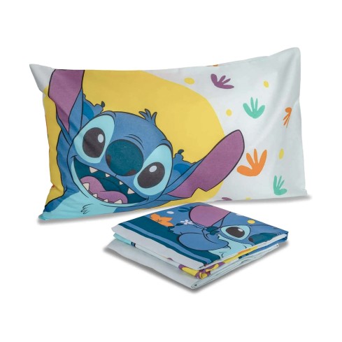 Completo letto 100% cotone Stitch Disney