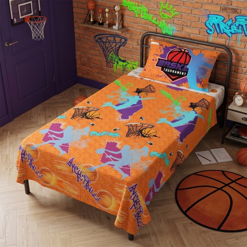 Completo Letto Singolo 100% cotone Hermet Basket