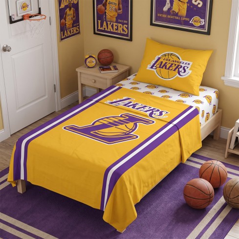 Completo letto ufficiale 100% cotone Los Angeles Lakers