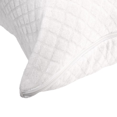 Copri guanciale - copricuscino con zip in spugna Preziosa 2 PEZZI