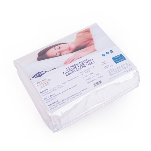 Copriguanciale Pompea cotone fasciato 2 pezzi