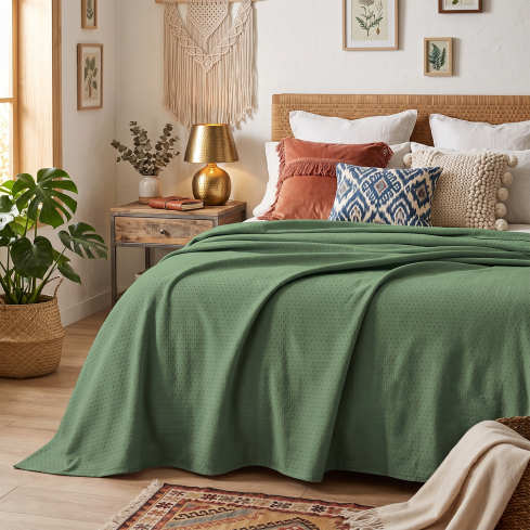 Copriletto leggero jacquard Zambaiti York