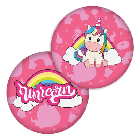 Cuscino Unicorno tondo Bimba 36x36 cm idea regalo