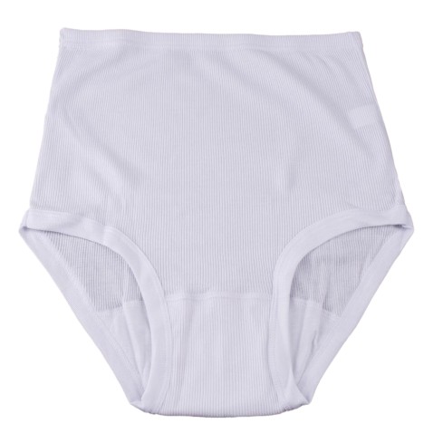 Slip culotta donna tradizionale maxi 100% cotone vita alta costina 3 pz