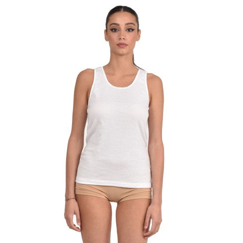 Canotta donna spalla larga Tiemme CC/7 100% cotone