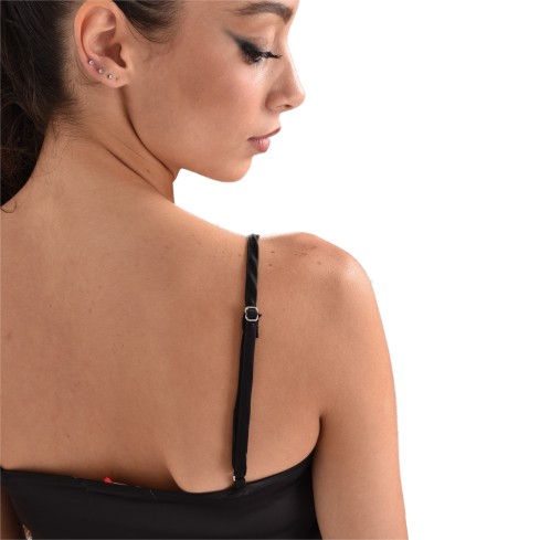 Sottogiacca Admas canotta bretellina 43491 raso e pizzo