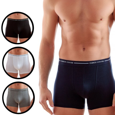 Boxer uomo Enrico Coveri eb1000 cotone elasticizzato