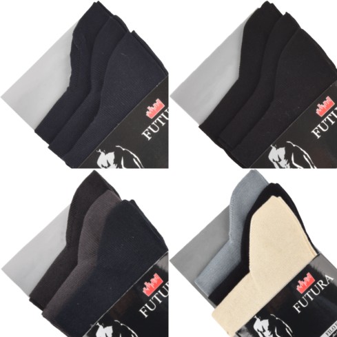 Calze lunghe filo di scozia elasticizzate Futura 3 paia