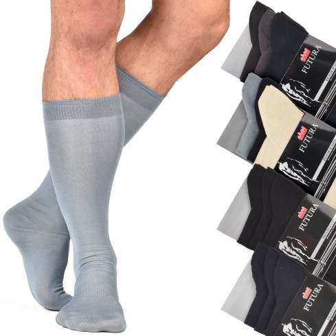 Calze lunghe filo di scozia elasticizzate Futura 3 paia