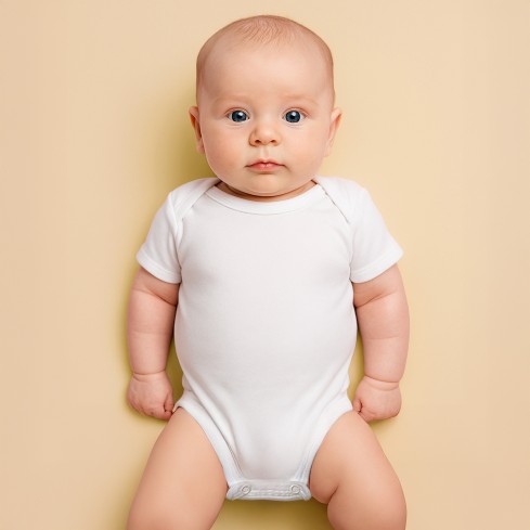 0 Body neonato bambino ellepi 891 caldo cotone manica corta 