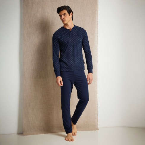 Pigiama Uomo in cotone scollo a serafino Enrico Coveri EP1185