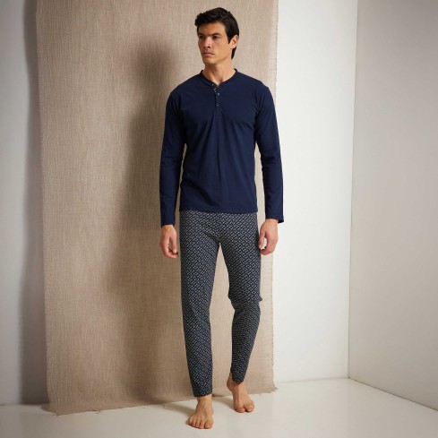 Pigiama Uomo in cotone scollo a serafino Enrico Coveri EP1193