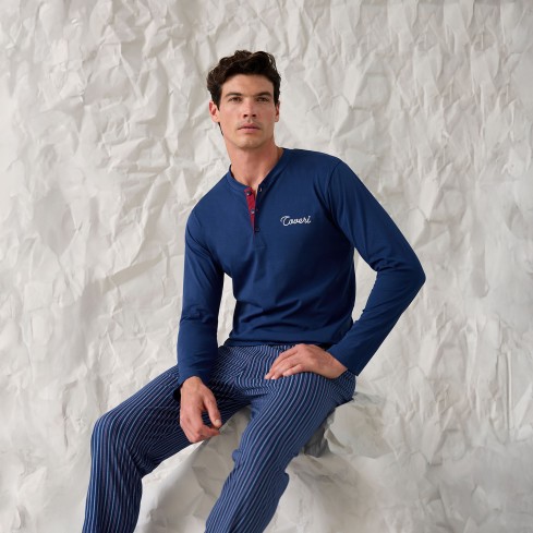 Pigiama uomo cotone jersey Enrico Coveri EP1211