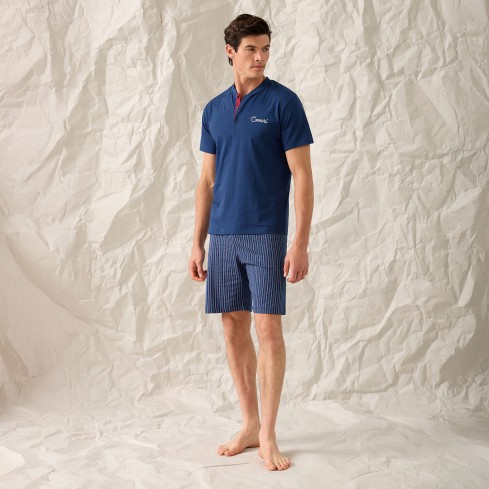 Pigiama uomo corto 100% cotone Enrico Coveri EP1225