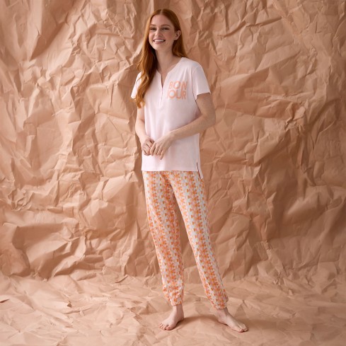 Pigiama donna primaverile a fantasia Enrico Coveri EP5329