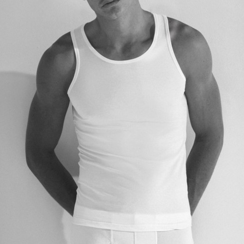 Canotta uomo spalla larga Enrico Coveri ET1132 cotone filo di scozia 3 pz