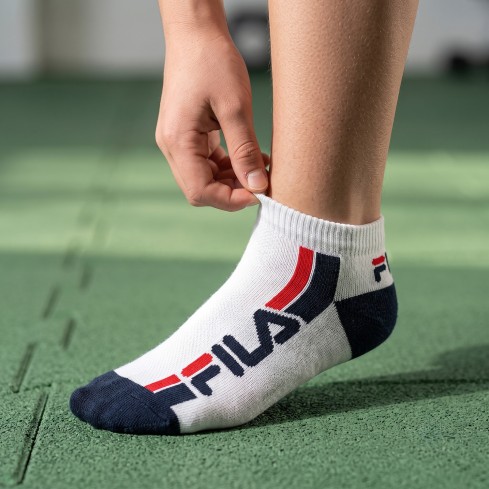 Fantasmini Fila F1316D bambino navy righe colorate 3 pz.