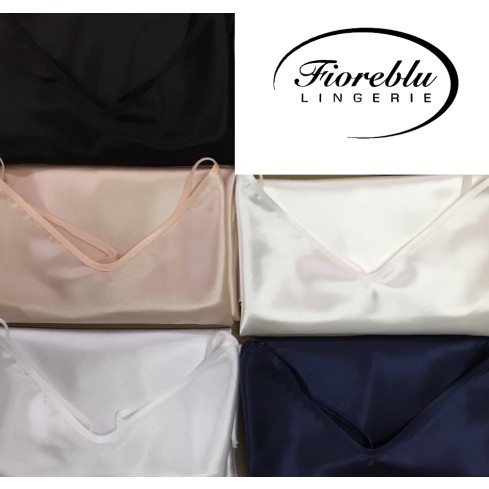 Sottoveste corta spalla stretta Fioreblu pamela in raso 