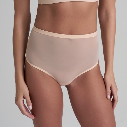 Perizoma modellante in tulle semitrasparente vita alta Bye bra FTMWT