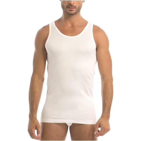 Canotta Spalla Larga Uomo 100% Filo di Scozia Garda 0030