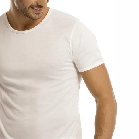 Maglia Intima Uomo Manica Corta 100% filo di scozia 0034 di Garda