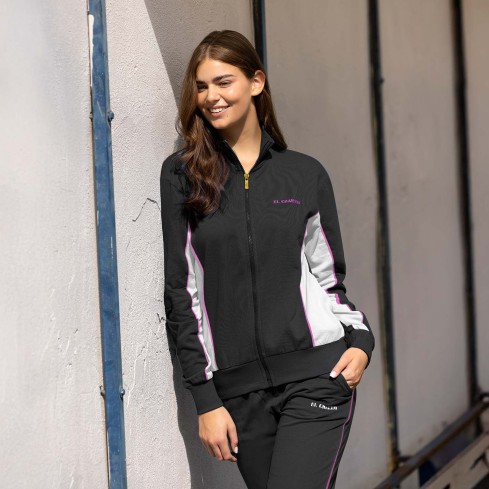 Tuta donna full zip primaverile cotone El Charro GCL266
