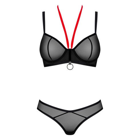 Set intimo sexy bra con ferretto e perizoma Obsessive Glandez