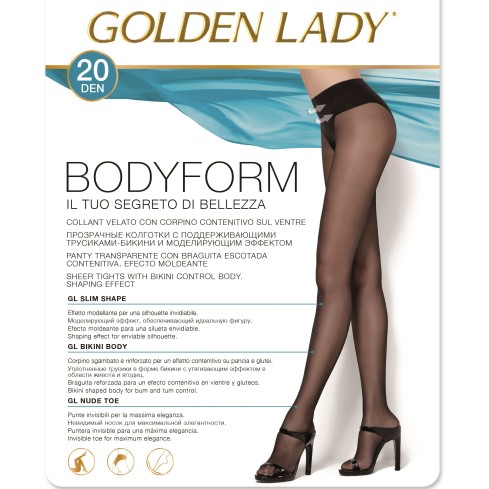 Collant Golden lady Bodyform contenitivo sul ventre 20 den pack