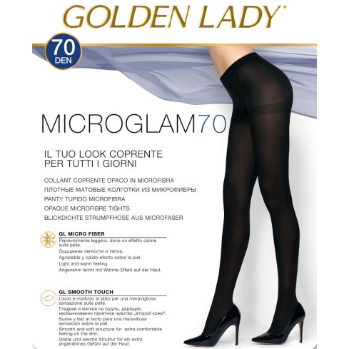 Collant microfibra opaco 70 den Golden Lady Microglam pack