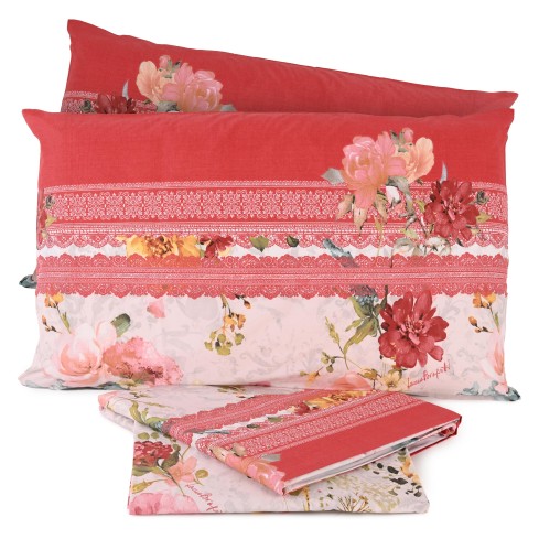 Completo letto Laura Biagiotti 100 % Percalle di Cotone Matrimoniale Maxi Granelle