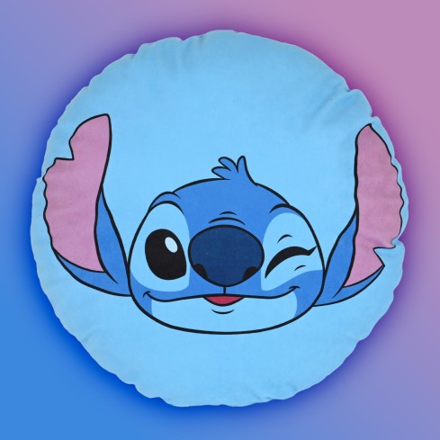 Cuscino arredo Stitch tondo cameretta Disney ufficiale