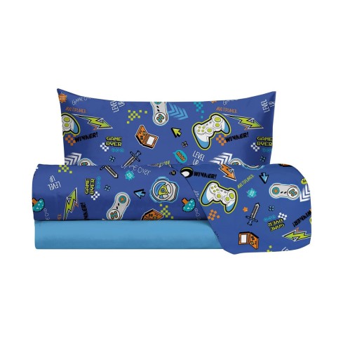 Completo letto a fantasia 100% cotone Hermet jolly game