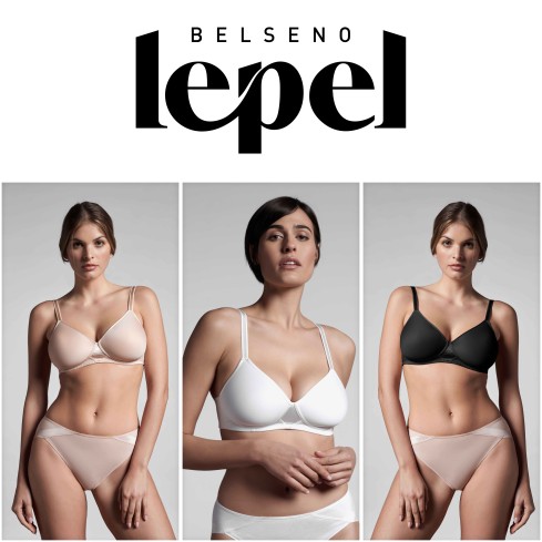 Reggiseno senza ferretto Lepel 470 preformato cotone elasticizzato