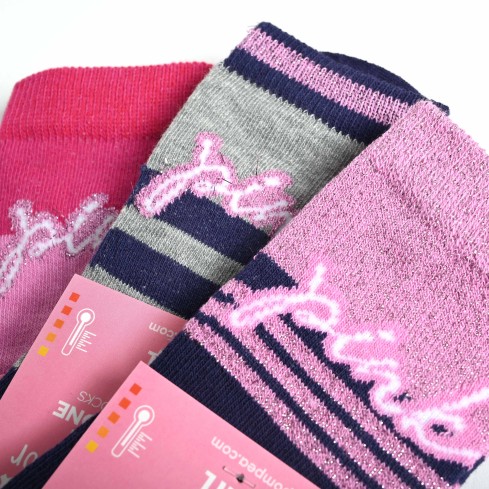 Calze corte caldo cotone bimba Pompea Junior Barbara 6 paia