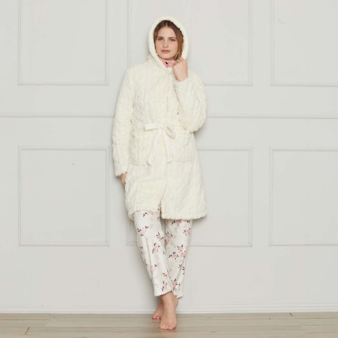 Giacca da camera donna con cappuccio Cippi 4034