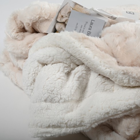 Coperta in eco-pelliccia e sherpa Laura Biagiotti