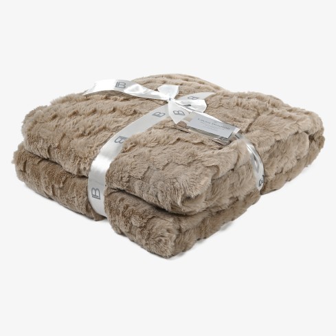 Coperta in eco-pelliccia e sherpa Laura Biagiotti