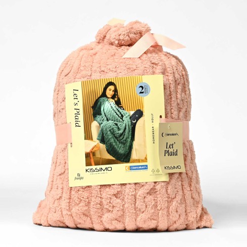 Coperta + sacco intrecciata Biancaluna Holly