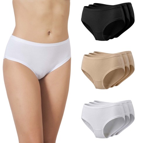 Slip donna midi cotone bielastico Bluintimo 1805- 3 pezzi