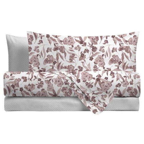 Completo letto in flanella floreale Di Maestro Malika