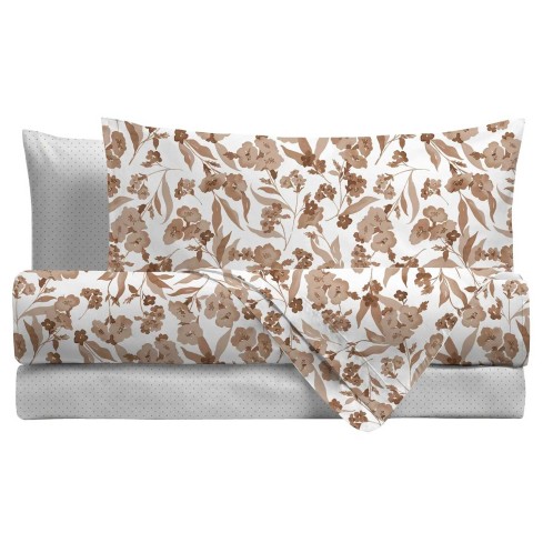 Completo letto in flanella floreale Di Maestro Malika