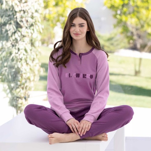 Pigiama manica lunga donna El Charro ELP43 Interlock