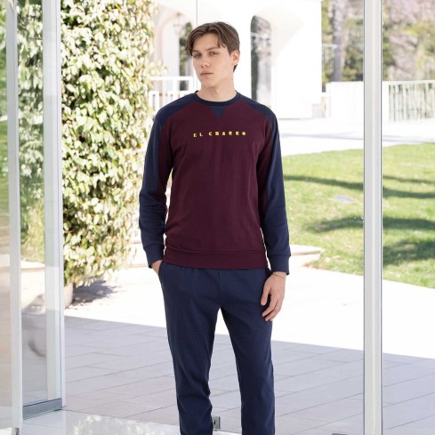 Pigiama El Charro caldo cotone collo serafino uomo ELP60