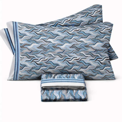 Completo letto fantasia 100% cotone Enrico Coveri Briar 