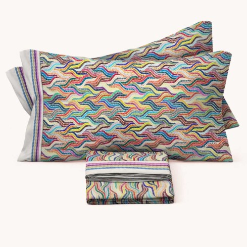 Completo letto fantasia 100% cotone Enrico Coveri Briar 