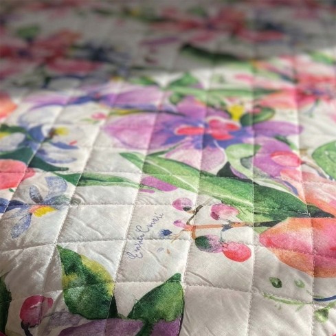 Trapunta leggera a fantasia floreale Enrico Coveri nyal