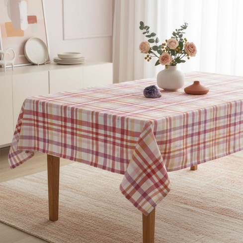 Tovaglia antimacchia fantasia a quadretti Enrico Coveri