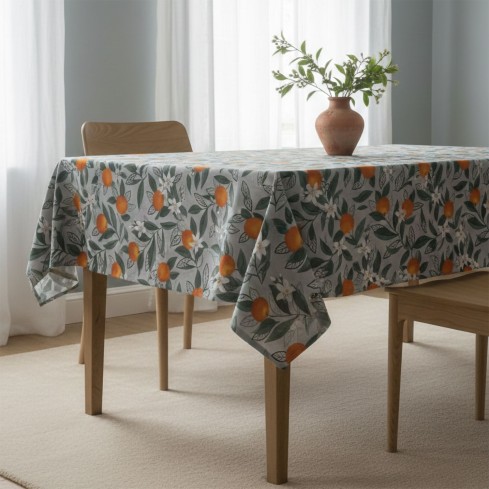 Tovaglia antimacchia con arance Enrico Coveri 