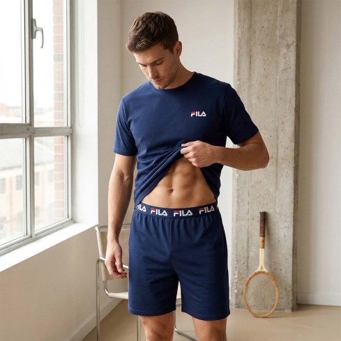 Pigiama uomo corto in cotone Fila FPS1194
